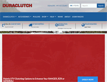 Tablet Screenshot of duraclutch.com